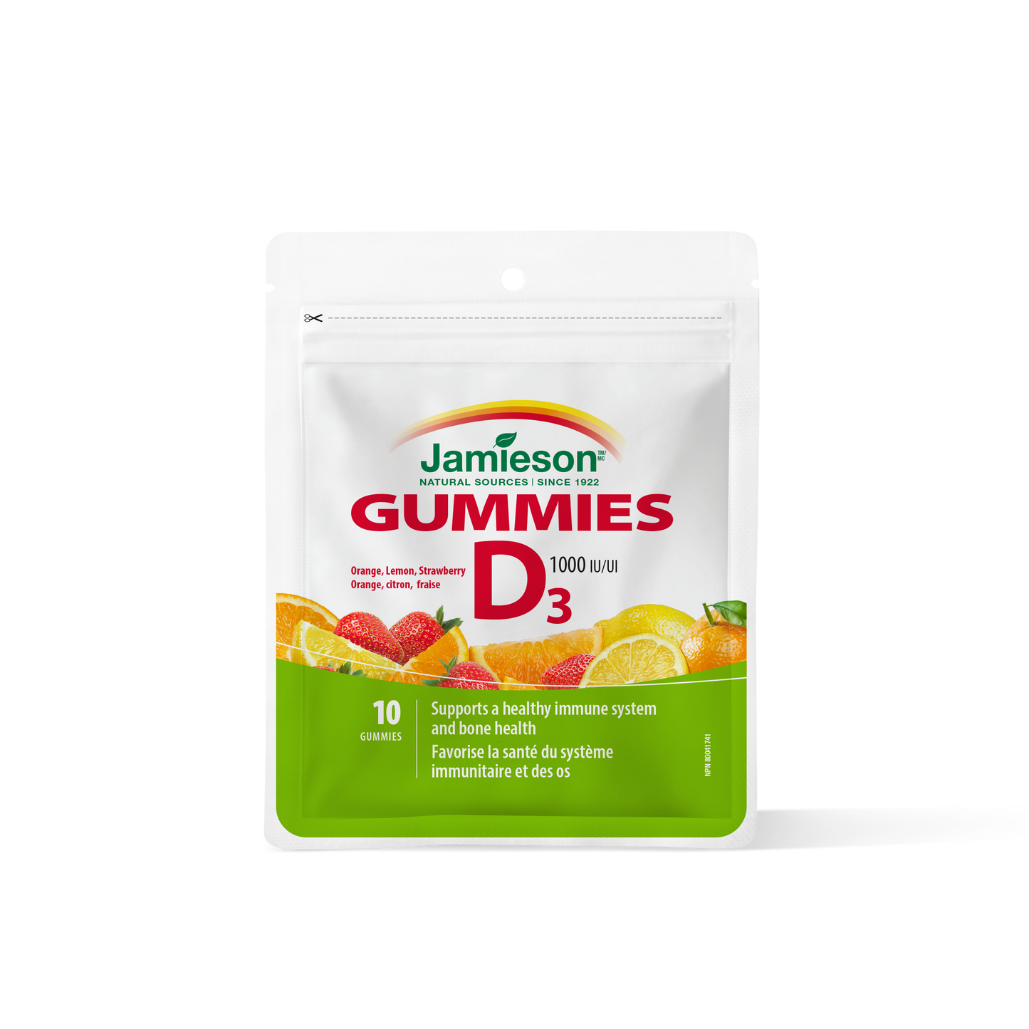 Gummies à la vitamine D3 1 000 UI